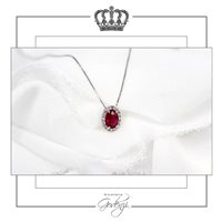 Pendentif Godenzi Gioielleria Femme CONTORNI RUBINO in Or blanc Rubino 0.60 Ct 5444CR - 5444CR